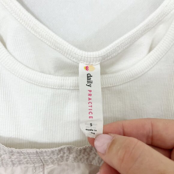 Anthropologie Daily Practice Sleeveless Layered Romper Set - Size Small - Picture 5 of 7